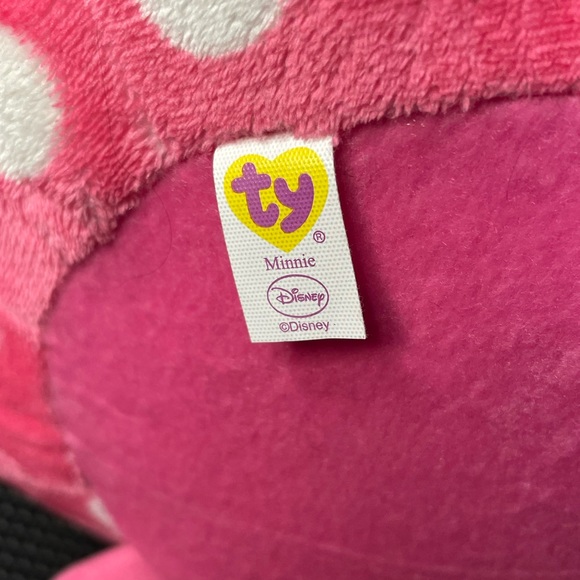 TY Disney Minnie Mouse Beanie Ballz with Tag 17 in tall to ears - Picture 4 of 4